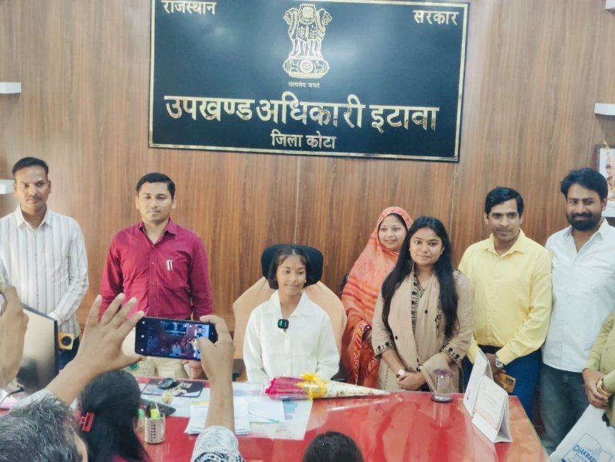 14 साल की खनक राठौर बनीं एक दिन की एसडीएम