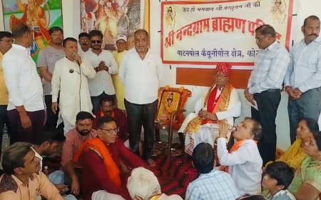 कोटा में भगवान परशुराम मंदिर निर्माण की घोषणा, प्राकट्य महोत्सव में बड़ी संख्या में जुटे ब्राह्मण समाज के लोग
