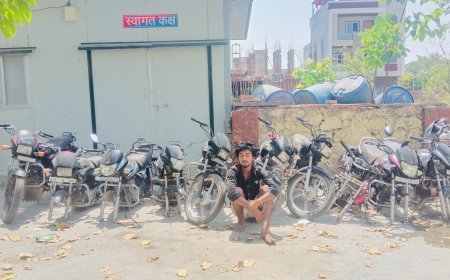कोटा- 21 साल के ‘रफ्तार’ की रफ्तार हुई फेल, पुलिस ने ब्रेक लगाकर खोला वाहन चोरी का राज, 15 वाहन बरामद