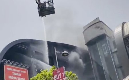 कोटा: 15 फायर ब्रिगेड, हाइड्रोलिक लैडर और 60 कर्मियों की मशक्कत, 2 घंटे में सिटी मॉल की आग पर पाया काबू