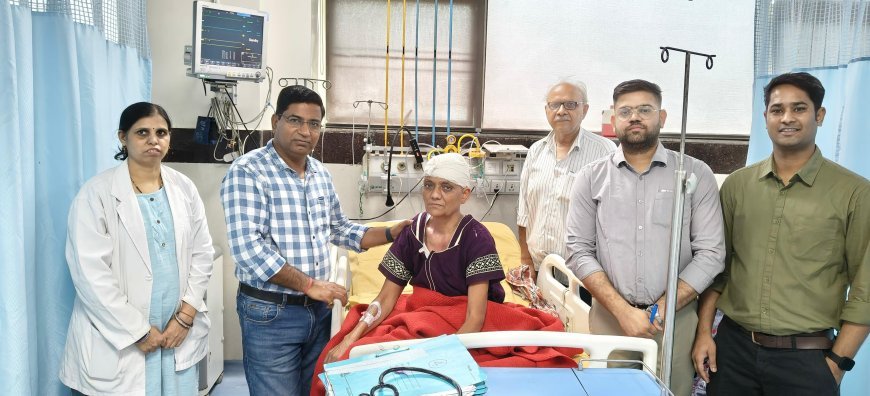 कोटा: मेडिकल कॉलेज में जटिल ब्रेन ट्यूमर की सफल सर्जरी, 6 महीने से परेशान महिला को मिली राहत