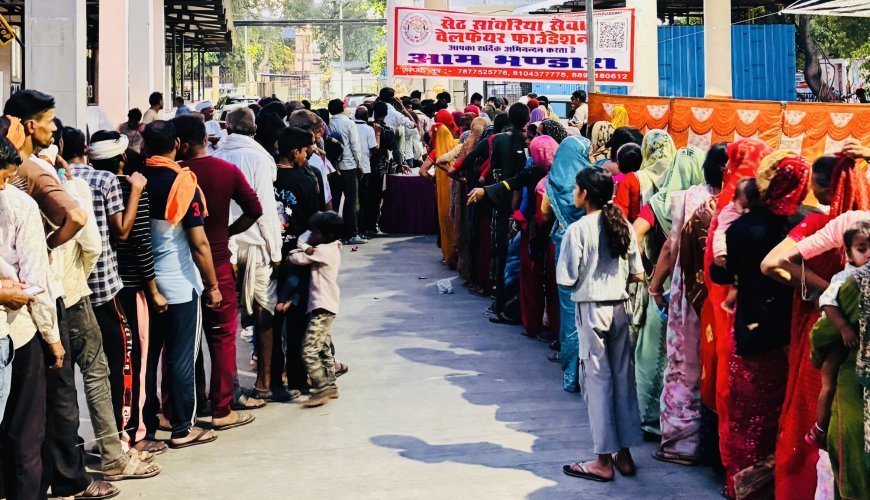 कोटा: सांवरिया फाउंडेशन ने एमबीएस अस्पताल में 3 हजार लोगों को कराया भोजन