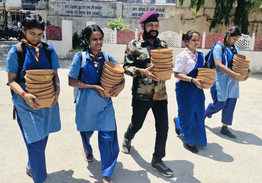 कोटा- पृथ्वी दिवस पर स्काउट-गाइड व शिक्षा सहकारी का आयोजन, ‘परिंडा अभियान’ के साथ स्वच्छता सप्ताह की शुरुआत