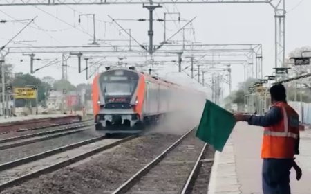 कोटा- 180 की रफ्तार पर दौड़ी ‘वंदे भारत’, कोटा- चौमहला ट्रेक पर हुआ हाई-स्पीड ट्रायल