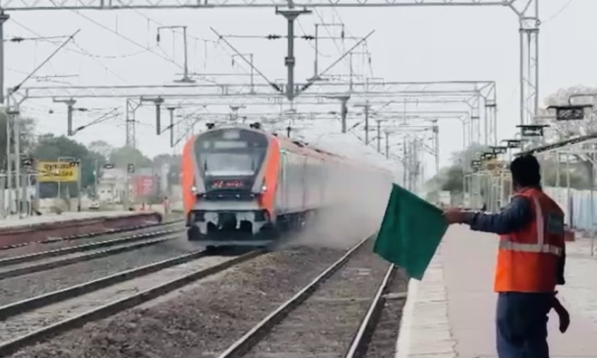 कोटा- 180 की रफ्तार पर दौड़ी ‘वंदे भारत’, कोटा- चौमहला ट्रेक पर हुआ हाई-स्पीड ट्रायल