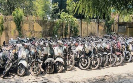 कोटा पुलिस ने 214 जब्त वाहनों की कराई नीलामी, 16.15 लाख रुपए का मिला राजस्व