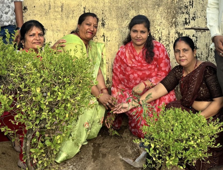 कोटा- विश्व पर्यावरण दिवस पर महिला कांग्रेस ने किया पौधारोपण