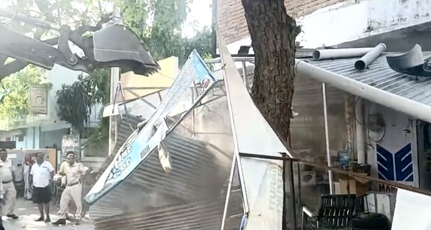 कोटा: निगम की एकतरफा कार्रवाई पर उठे सवाल, रसूखदारों के अतिक्रमण बचे, छोटे दुकानदारों पर चला बुलडोजर!