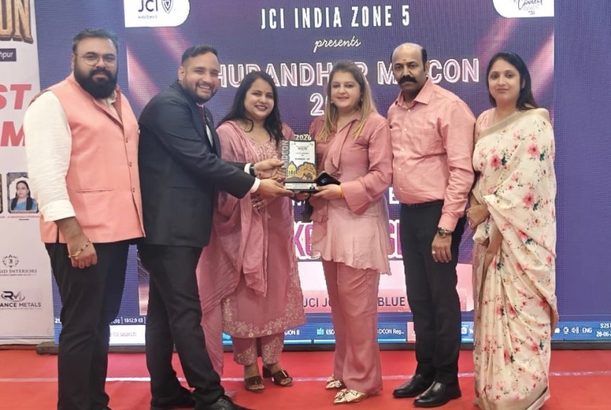 कोटा: सामाजिक सरोकारों के लिए जेसीआई कोटा को जोन-5 में मिले सर्वाधिक अवार्ड