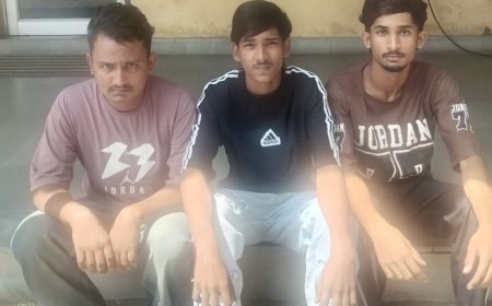 कोटा: घर में घुसकर तलवार-पाइप से जानलेवा हमला करने वाले 10-10 हजार के तीन ईनामी बदमाश गिरफ्तार