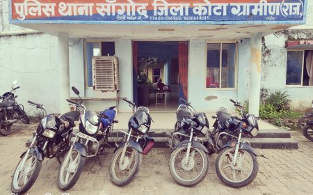 कोटा-बारां शहर से चोरी की 5 बाइक बरामद, एक आरोपी गिरफ्तार, सार्वजनिक व सुनसान इलाकों से चुराता था मोटरसाइकिलें