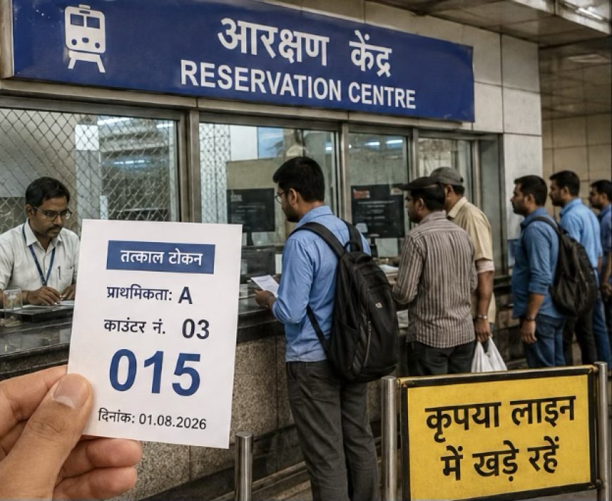कोटा: तत्काल आरक्षण का समय नहीं बदला, 1 अगस्त से सिर्फ नई टोकन व्यवस्था होगी लागू