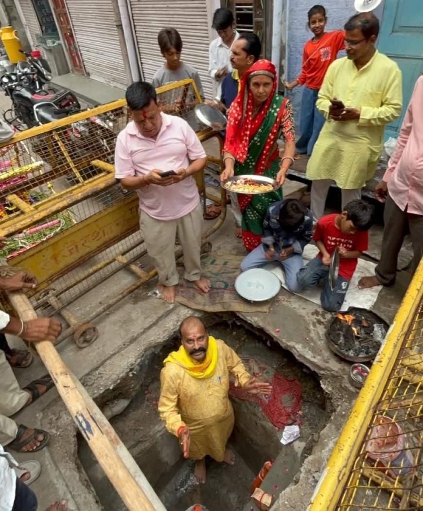 कोटा: गड़े भैरूजी की पूजा कर इंद्रदेव से मांगी बारिश, पाटनपोल में श्रद्धालुओं ने की विशेष पूजा-अर्चना