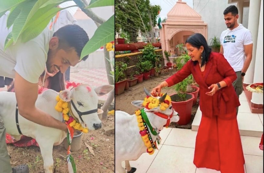 कोटा: पीएम मोदी की पुंगनूर गाय वाली तस्वीर से जागी मां की इच्छा कहा ‘काश ऐसी गाय मेरे पास होती’, बेटे ने तय किया सैकड़ों किलोमीटर का सफर, आंध्रप्रदेश से लाकर भेंट की दुर्लभ पुंगनूर गाय