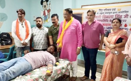 कोटा: विमला सिंह की पुण्यतिथि पर रक्तदान व चिकित्सा शिविर आयोजित