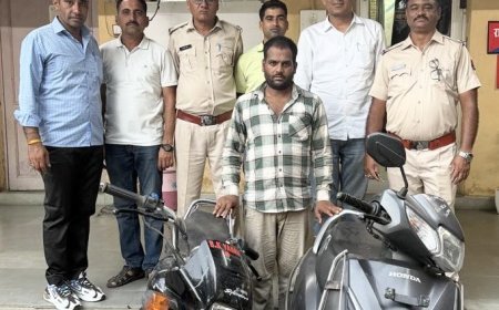 कोटा: 5 हजार का इनामी शातिर ठग बल्लू गिरफ्तार, चोरी की एक्टिवा व बाइक बरामद