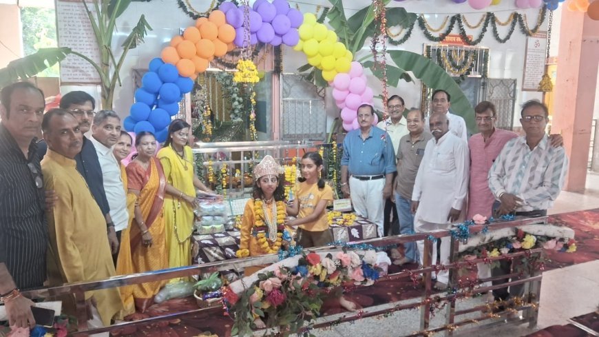 कोटा: आईएल मंदिर में नंदोत्सव की धूम, लगाया छप्पन भोग